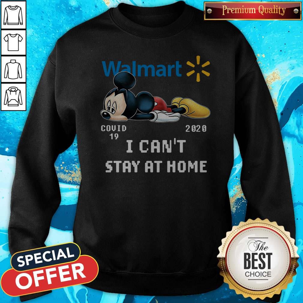 Nice Walmart Mickey Mouse Covid 19 2020 I Can’t Stay At Home Shirt - Image 4