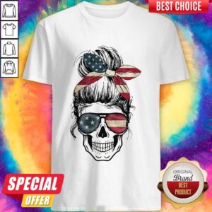 Independence Day Skull Lady America Shirt