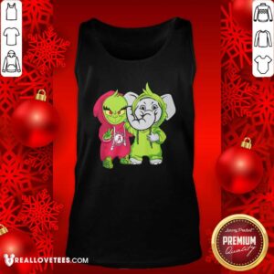 Alternative view of Official Baby Grinch Baby Elephant Peace Alabama Crimson Tide Shirt