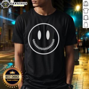 Nice Baseball Smiley Face T-Shirt