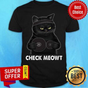 Premium Black Cat Check Meowt Shirt