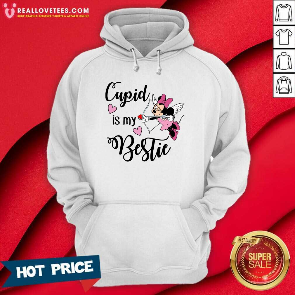Good Minnie Mouse Cupid Is My Bestie Valentine’s Day Shirt - Image 4