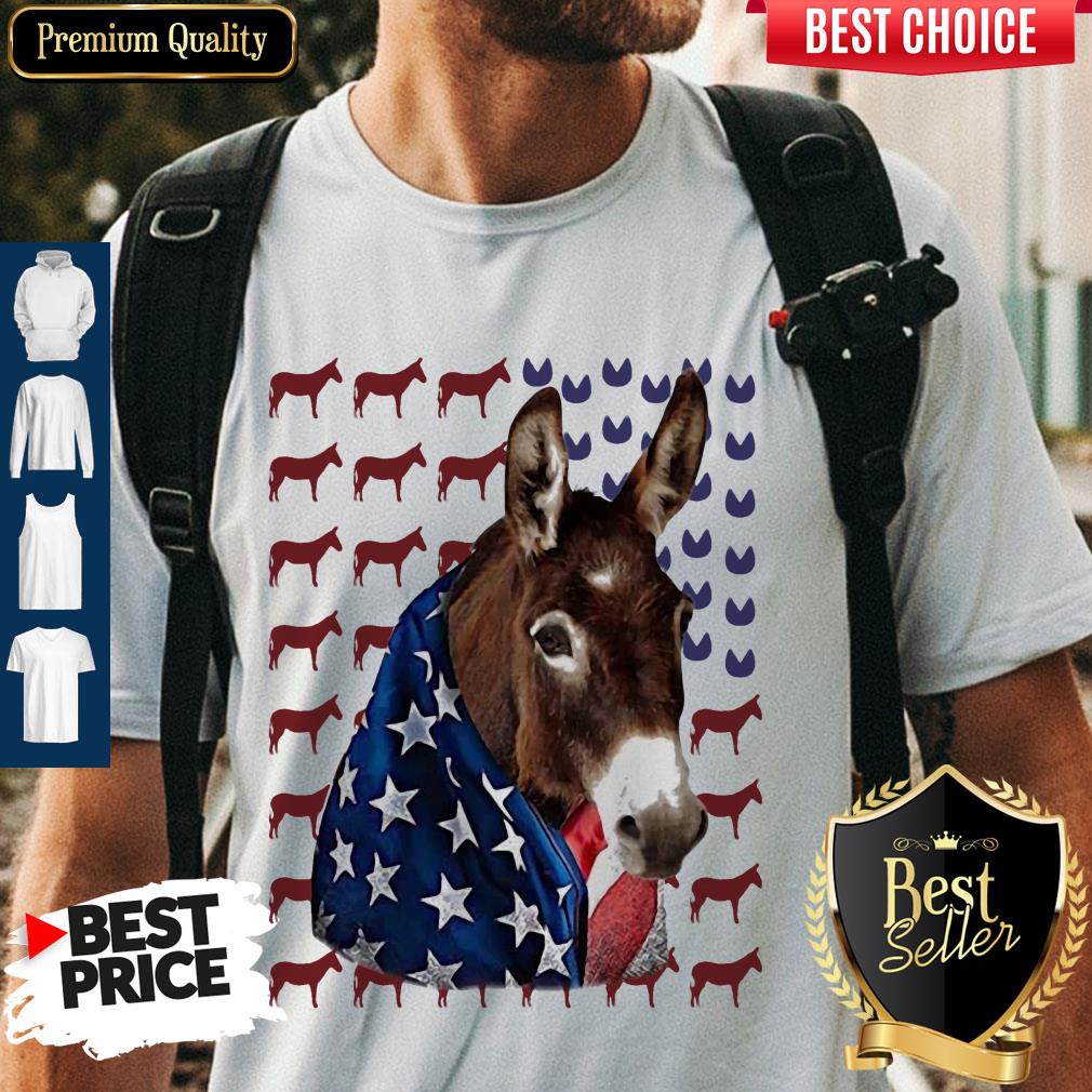Official Independence Day Donkey Flag Shirt