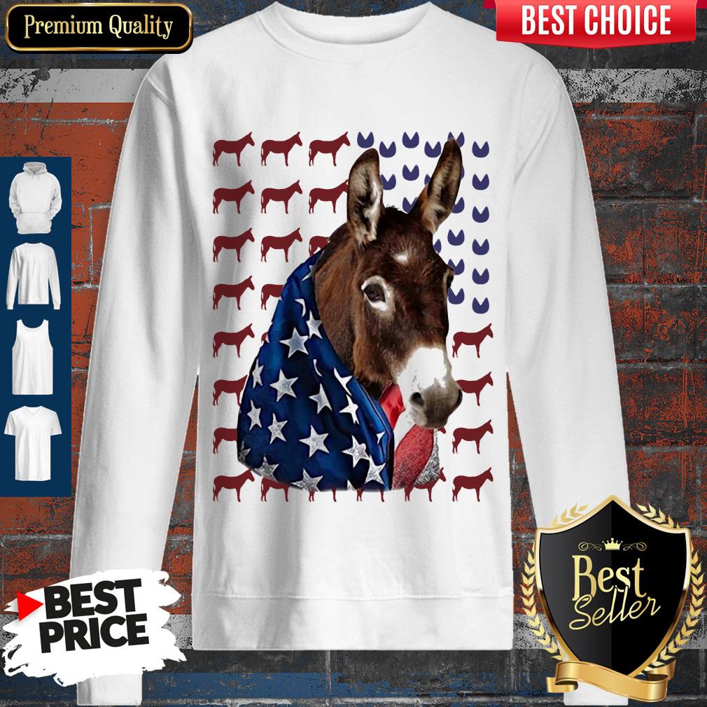 Official Independence Day Donkey Flag Shirt - Image 2