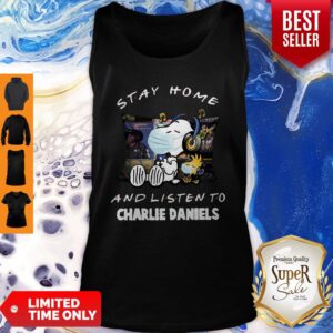Alternative view of Nice Snoopy Woodstock Mask Stay Home And Listen To Charlie Daniels Shirt