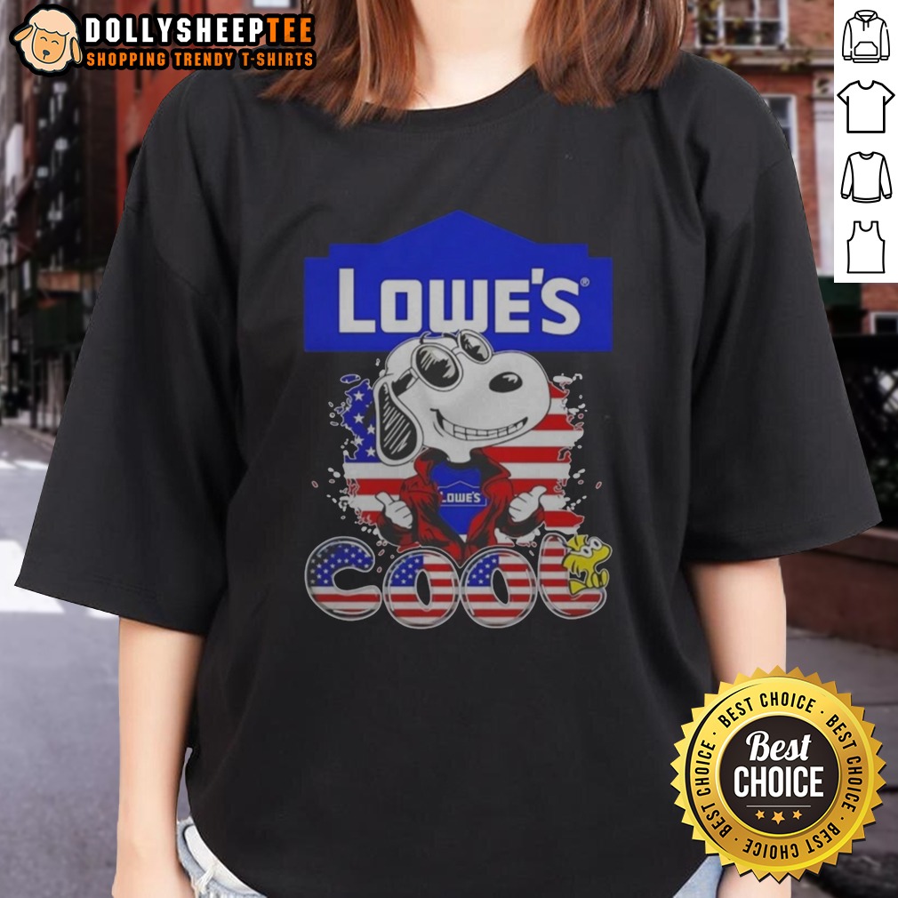 Awesome Snoopy Peanuts Lowe'S Cool Woodstock Shirt - Image 3