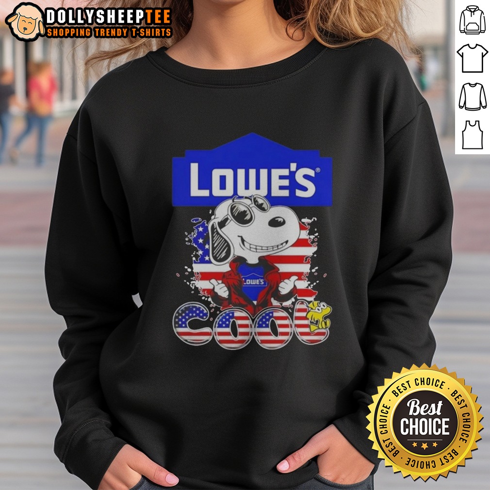 Awesome Snoopy Peanuts Lowe'S Cool Woodstock Shirt - Image 4