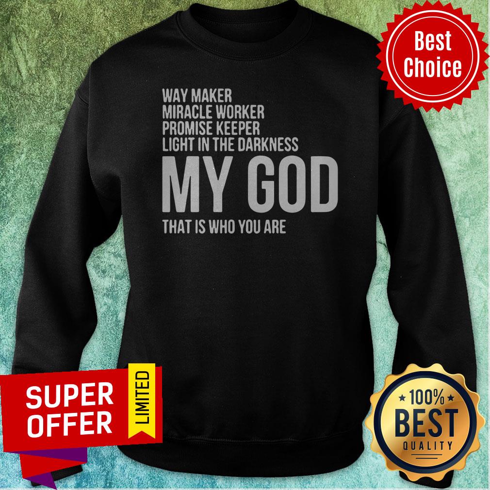 Nice Way Maker Miracle Worker My God Shirt - Image 4