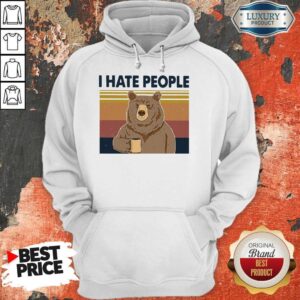 Alternative view of Official Bear I Hate People Shirt