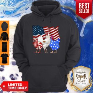 Alternative view of Premium Chicken American Flag Shirt