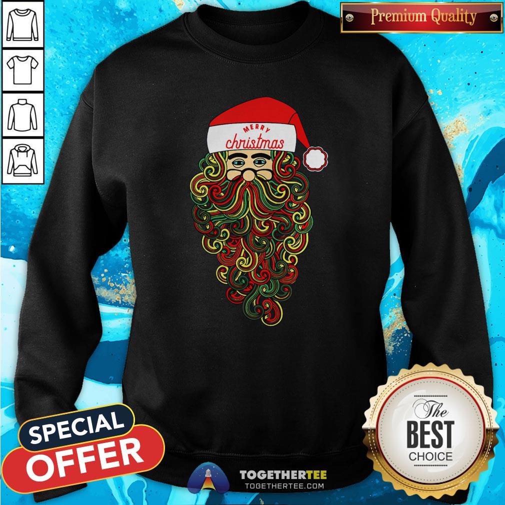 Pretty Merry Christmas Santa Claus Shirt - Image 4