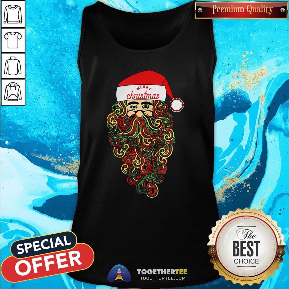 Pretty Merry Christmas Santa Claus Shirt - Image 3