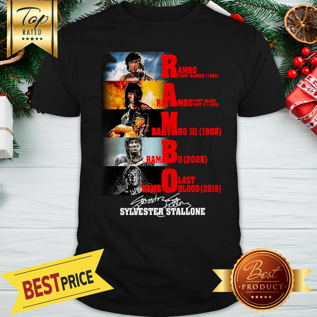 Official Rambo All Season Sylvester Stallone Signature Shirt