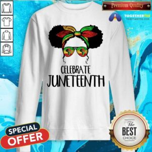 Alternative view of Celebrate Juneteenth Color Bun Girl Shirt