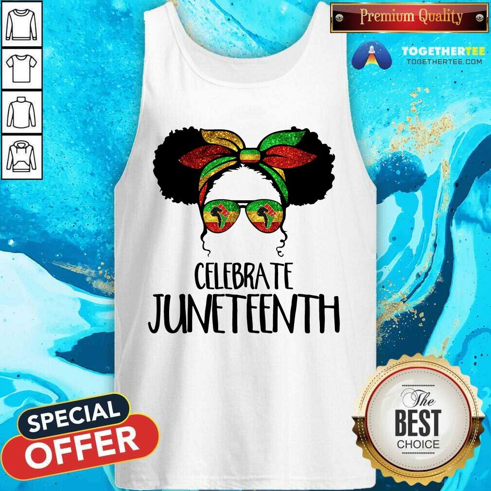 Celebrate Juneteenth Color Bun Girl Shirt - Image 3