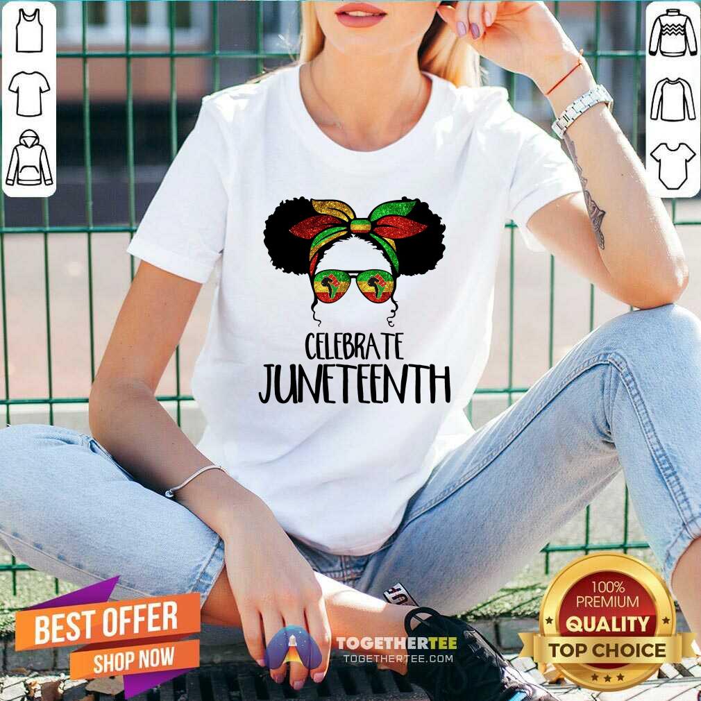 Celebrate Juneteenth Color Bun Girl Shirt - Image 5