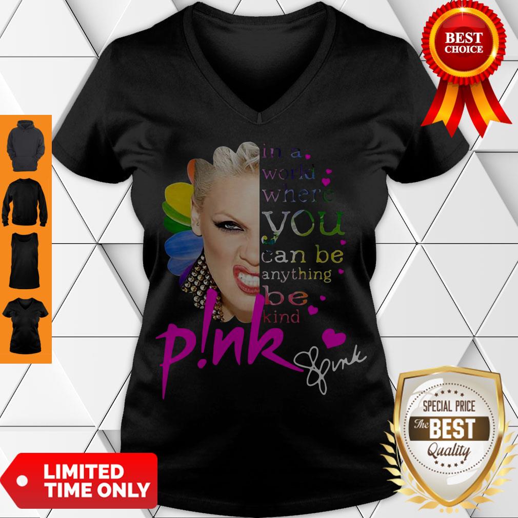 Good In A World Where You Can Be Everything Be Kind Pink Shirt - Image 5