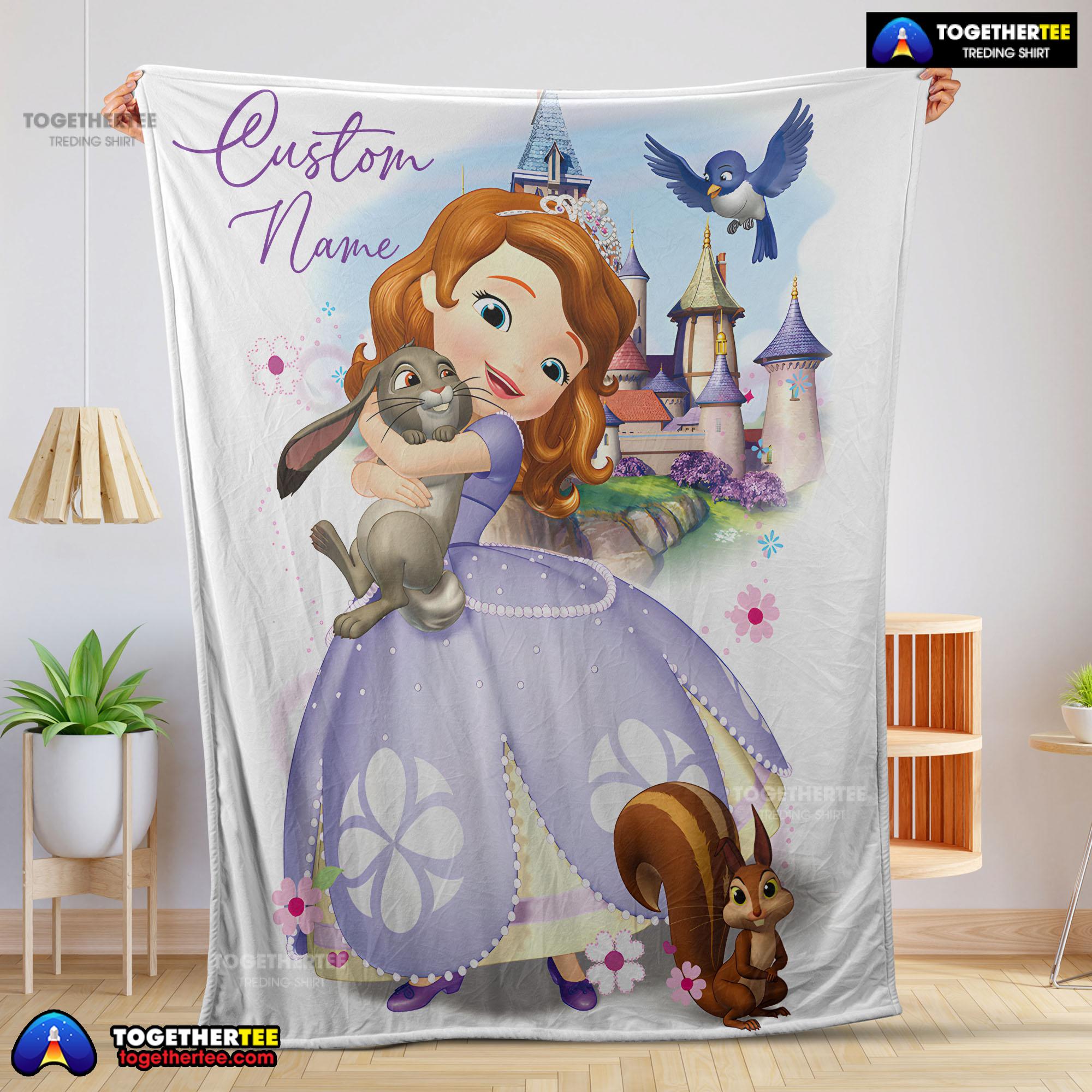 Disney Cartoon Sofia The First Sofia Princess Blanket Fleece Customized Blanket