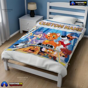 Alternative view of Oliver & Company With Friends Drive Taxi Blanket Fleece Customized Blanket