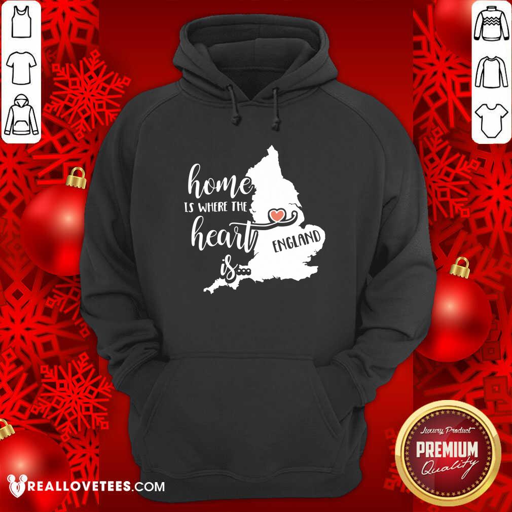 Awesome England Home is Where the Heart Is Shirt - Image 4