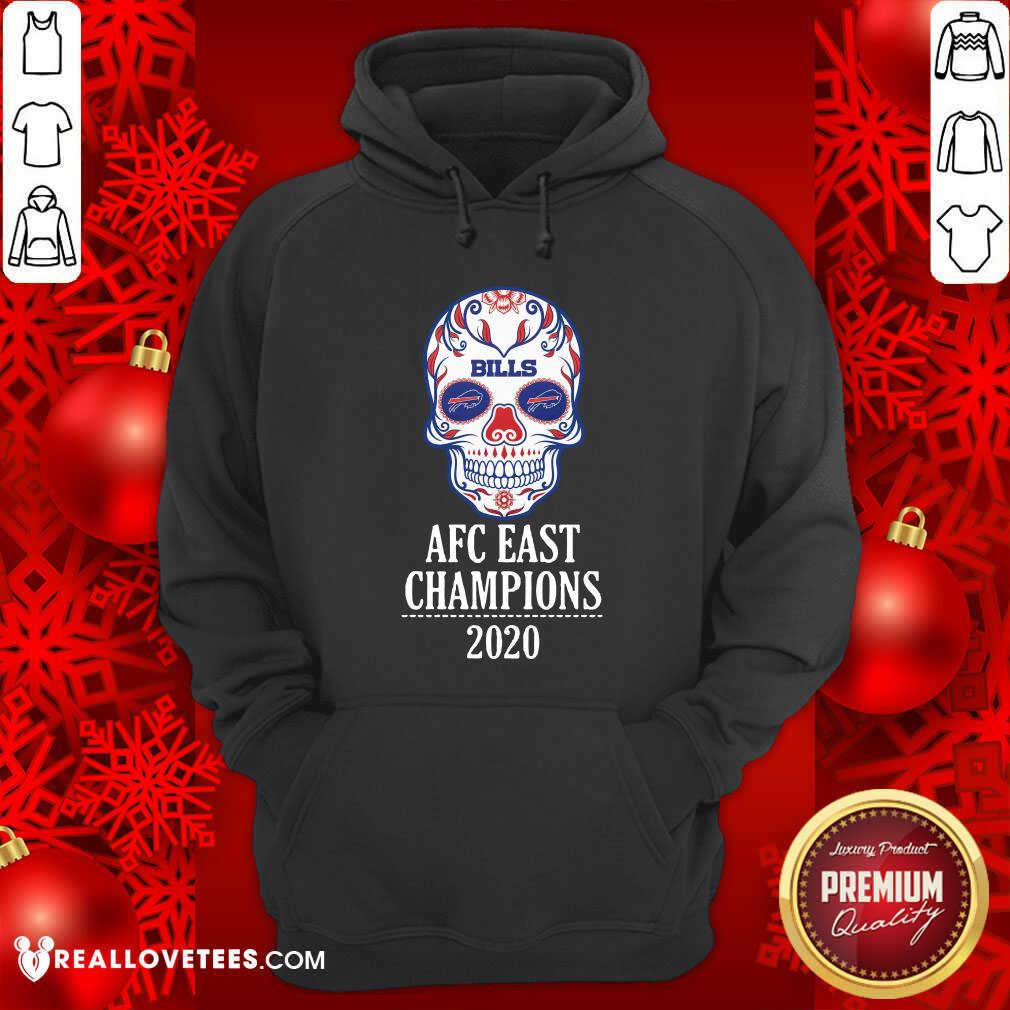 Beautiful Skull Buffalo Bills Afc East Champions 2020 Shirt - Image 3