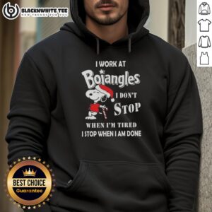 Alternative view of Good Snoopy I Work At Bojangles I Don't Stop When I'm Tired I Stop When I Am Done Christmas T-Shirt