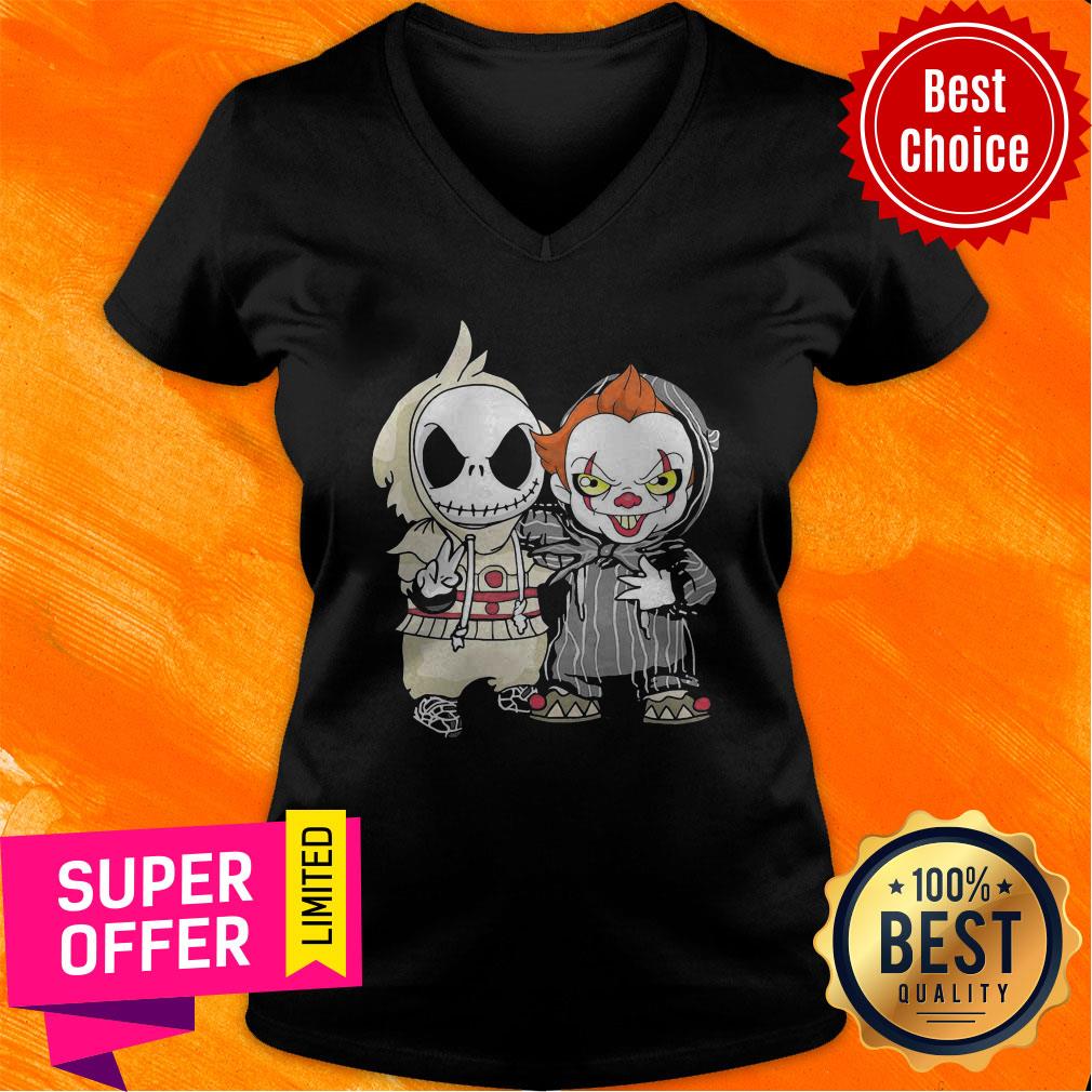 Nice Jack Skellington And Pennywise Shirt - Image 3