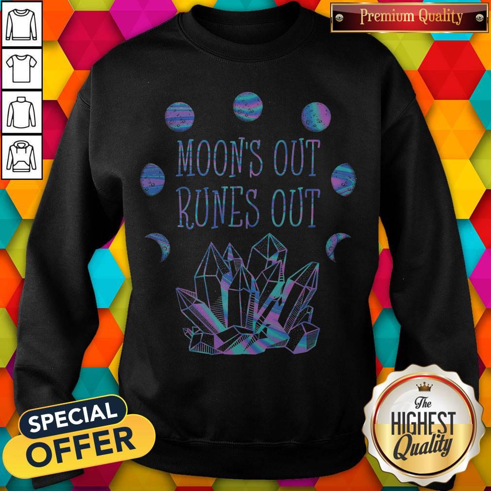 Official Moon's Out Runes Out Shirt - Image 5