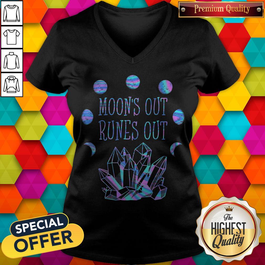 Official Moon's Out Runes Out Shirt - Image 4
