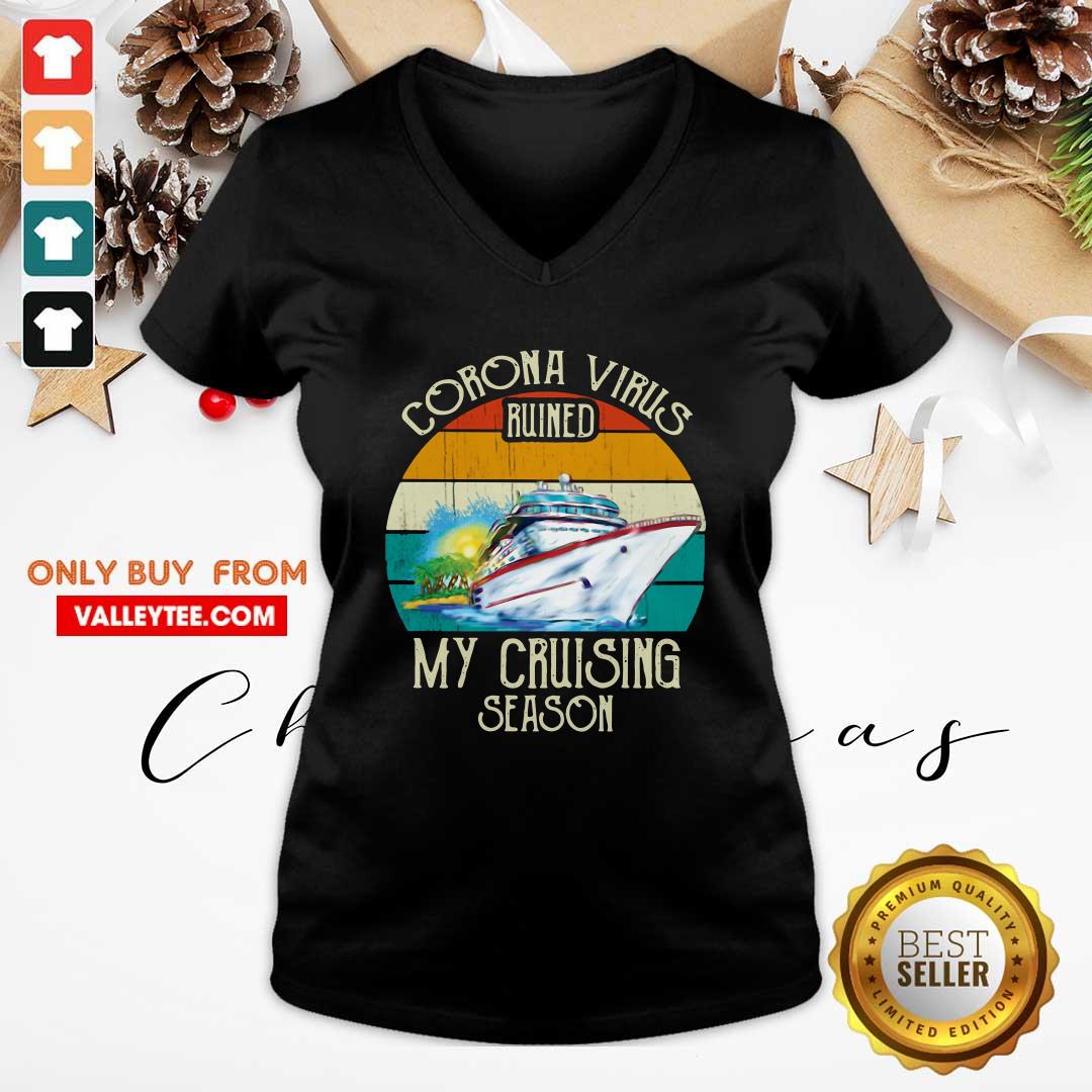 Sweet Corona Virus Ruined My Cruising Season Vintage Shirt - Image 3