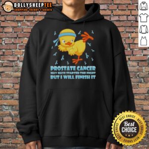 Alternative view of Pretty Cartoon Chick Karate Kick Prostate Cancer May Have Started The Fight But I Will Finish It T-Shirt