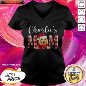 Alternative view of Perfect Golden Retriever Charlie’s Mom Christmas Shirt