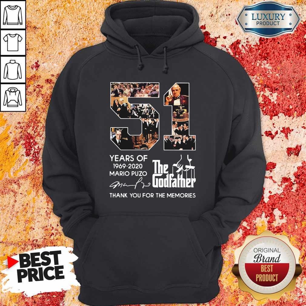 51 Years Of The Godfather 1969-2020 Mario Puzo Signature Shirt - Image 5