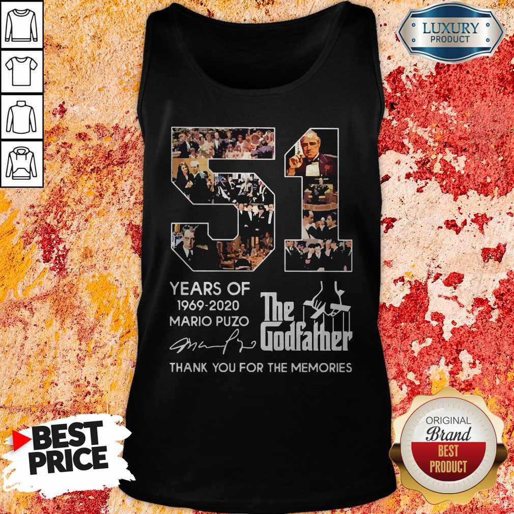51 Years Of The Godfather 1969-2020 Mario Puzo Signature Shirt - Image 4