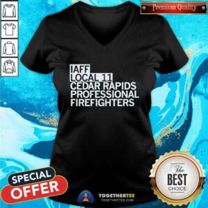 Alternative view of Hot Iaff Local 11 Cedar Rapids Professional Firefighters T-Shirt