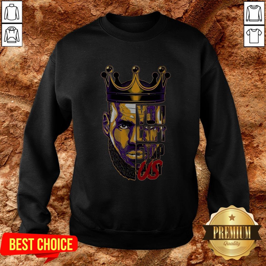 Lebron James King You Can’t Stop Shirt - Image 4