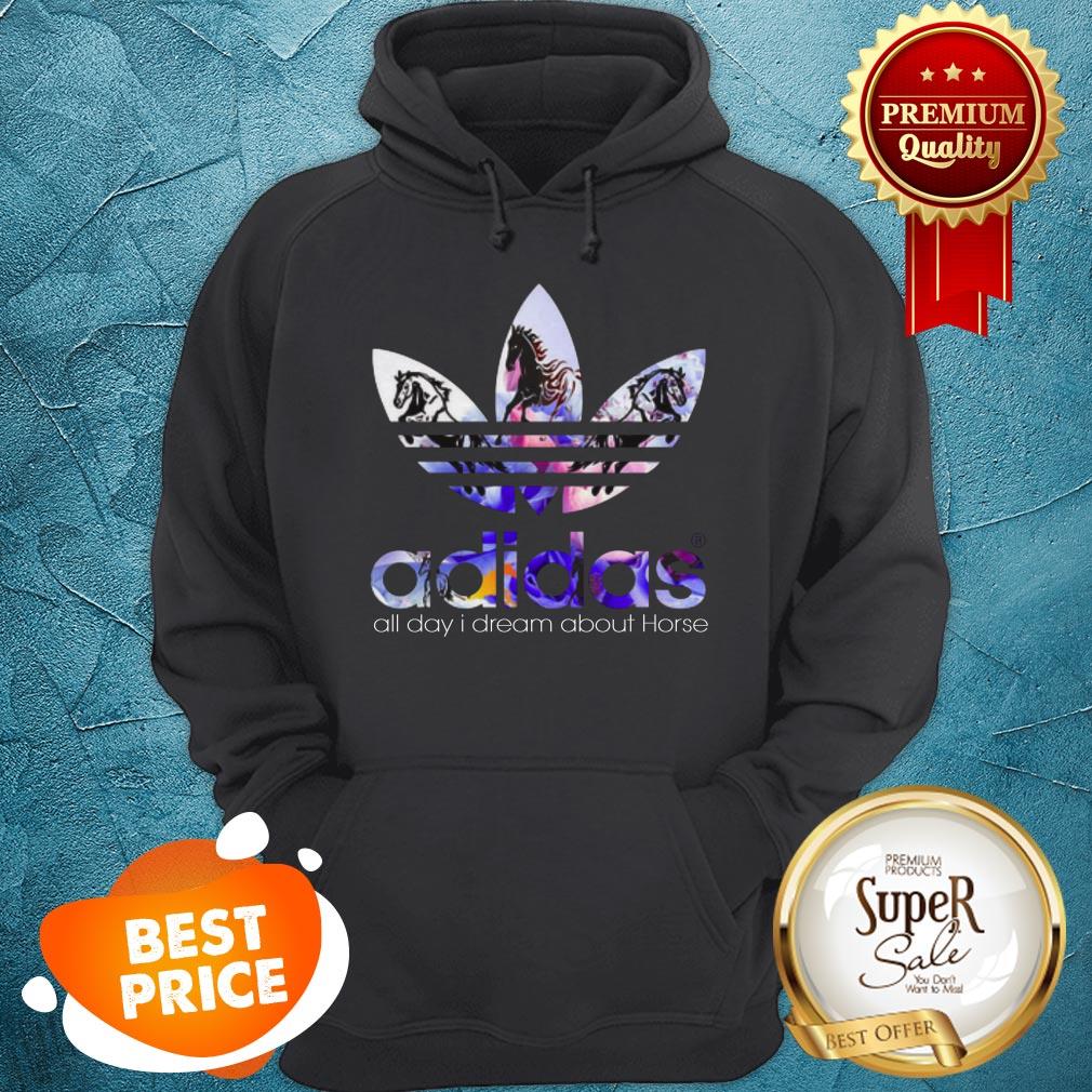 Official Logo Adidas All Day I Dream About Horse Shirt - Image 5