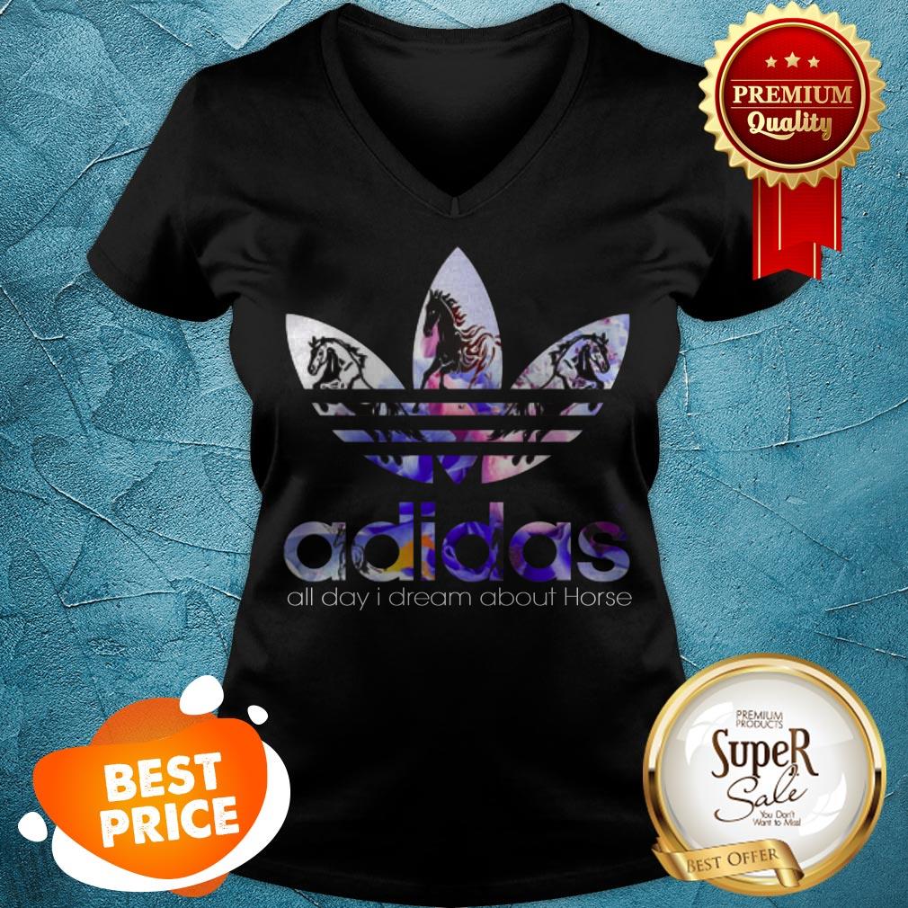 Official Logo Adidas All Day I Dream About Horse Shirt - Image 2