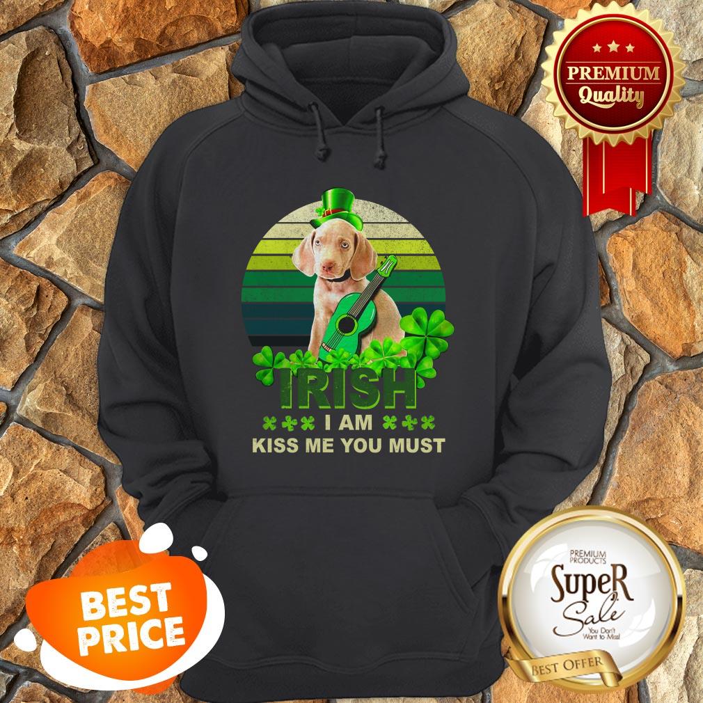 Weimaraner St Patrick’s Day Irish I Am Kiss Me You Must shirt - Image 5
