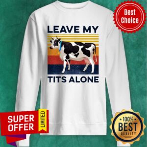 Alternative view of Nice Leave My Tits Alone Cow Vintage Unisex Shirt