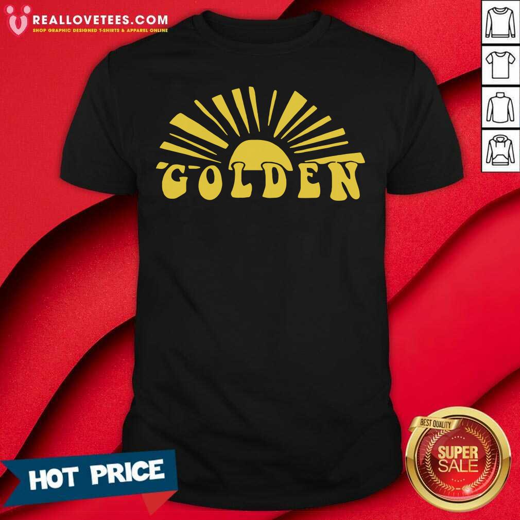 Super Nice Harry Styles Golden Shirt