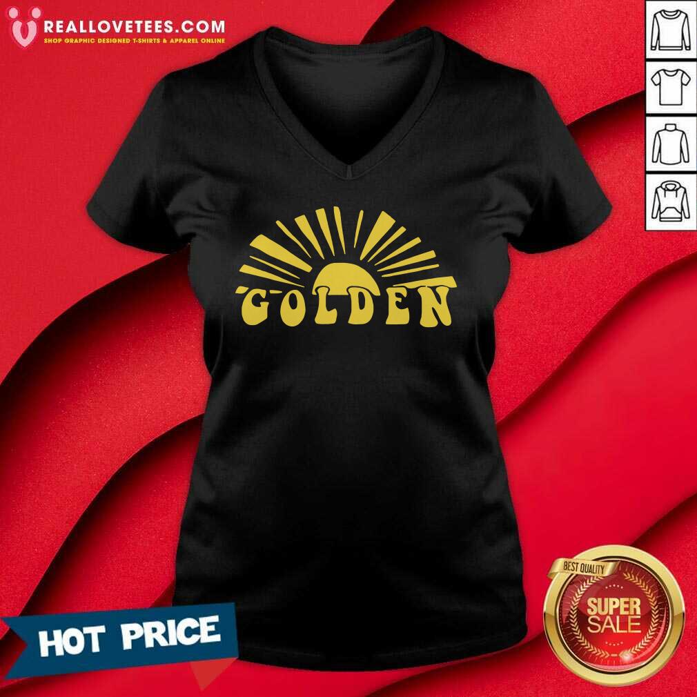 Super Nice Harry Styles Golden Shirt - Image 5