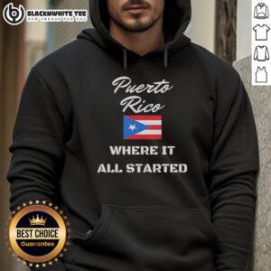 Alternative view of Premium Puerto Rico Where It All Started Flag T-Shirt