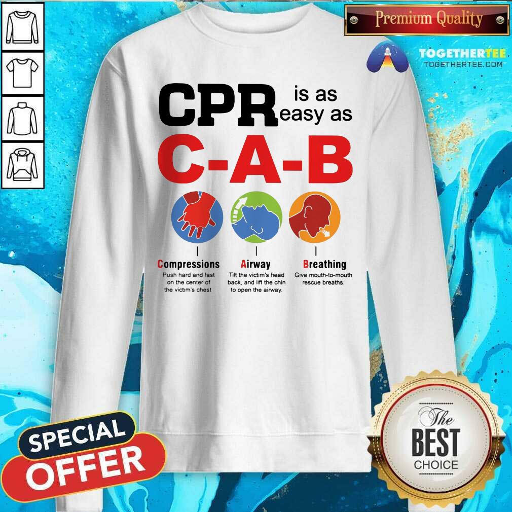 Emergency CPR Easy As CAB Shirt - Image 4