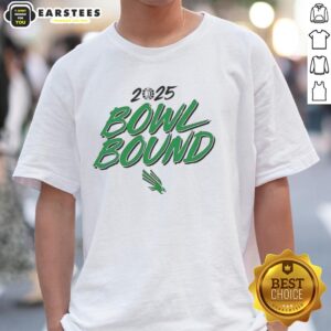 Nice North Texas Mean Green Bowl Bound 2025 T-Shirt