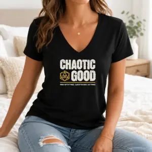 Alternative view of Awesome Chaotic Good Good Intentions Questionable Methods Shirt