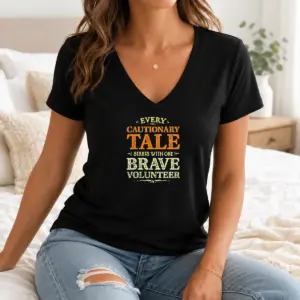 Alternative view of Hot Pretty Every Cautionary Tale Starts With One Brave Volunteer Shirt