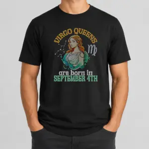Official Virgo Queens Are Born In September 4th Shirt
