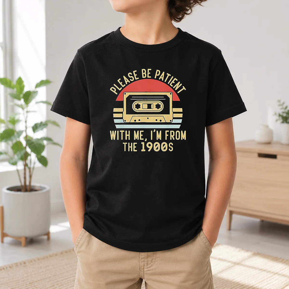 Original Vintage Cassette Tape Please Be Patient With Me Im From The 1900s Shirt - Image 9