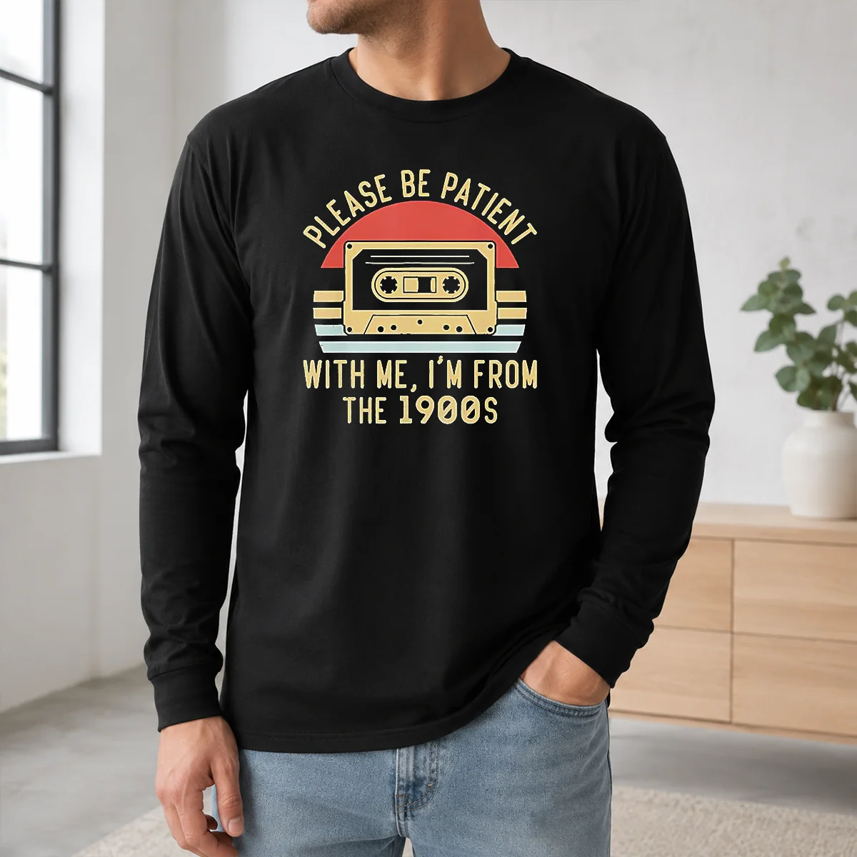 Original Vintage Cassette Tape Please Be Patient With Me Im From The 1900s Shirt - Image 5